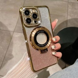 Magsafe Diamond Deco Glittering Bling Case Gold Iphone 16