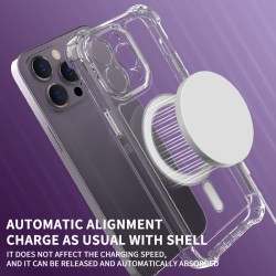 Magsafe Double Shock Proof Cornered-Reinforced Clear PC Case Iphone 17
