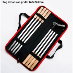 BBQ Stainles Steel Wood Handle Meat Skewer Set BBQ Stainles Steel Wood Handle Meat Skewer Set