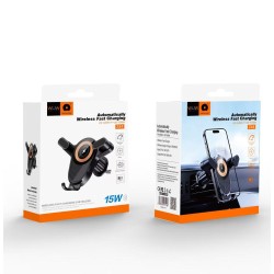 WUW Wireless Fast Charging 15W Car Holder for Air Outlet