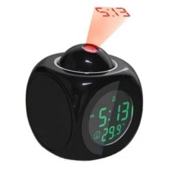LED Alarm Clock with Time Projection and Voice Time-Telling Function Black DAC018 - Sale LED Alarm Clock with Time Projection and Voice Time-Telling Function Black DAC018 - Sale