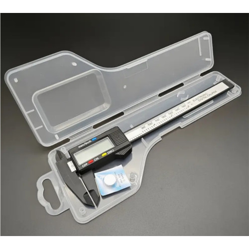 Digital Carbon Fiber Vernier Caliper Gauge 150mm with Hard Plastic Case
