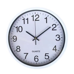 Round Wall Clock Diameter 30cm White Round Wall Clock Diameter 30cm White