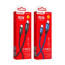 Kakusiga Smart Fast Charging Cable PD 27W Lightning to Type C 1 Meter