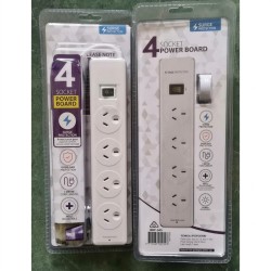 4 Ports Power Board with Surge Overload Protection - NO DC