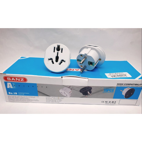 Travel Adaptor to EU (20ea/Packing) -Min. 20ea