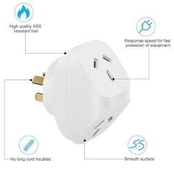 Double Port Power Plug Center - NO DC