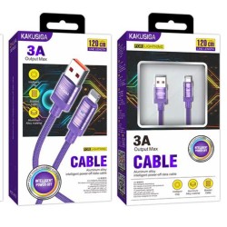 Kakusiga Smart Power off Fast Charging Cable 3A 1.2 Meter Lightning