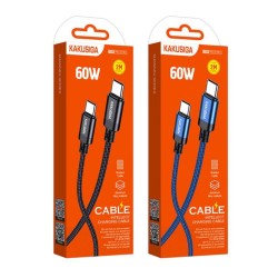 Kakusiga Fast Charging Cable 3A 2 Meter Type C to Type C PD 60W