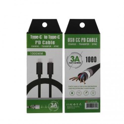 Flitop Type C to Type C PD Cable 3A 1 Meter UCA100 - Sale Flitop Type C to Type C PD Cable 3A 1 Meter UCA100 - Sale