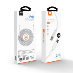 WUW Type C to Lightning PD Charging Cable 27W 2Meter WUW Type C to Lightning PD Charging Cable 27W 2Meter