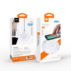 WUW Wireless Charger 15W With Automatic Power-Off Function W23 - No DC