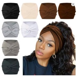 Wide Elastic Headband (12card/3 color mixed/Pack)