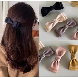 Fashion Bow Spring Hair Clip (12card/4 color mixed/Pack)