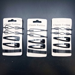 Metal Hair Clip 5 pcs/ Card (10 Card /3 Mixed Design/Pack)