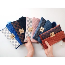 PU Leather Fashion Clutch Bag 20.5 x 13.5 x 1.5cm (5 Mixed Design/Pack) - No DC