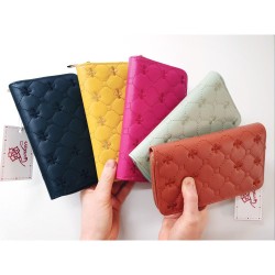 PU Leather Fashion Wallet Bag 19.5 x 10 x 2cm (6 Mixed Color/Pack) - No DC