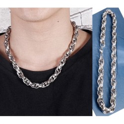316L Stainless Steel Cuban Chain Necklace 50 For Women and Men