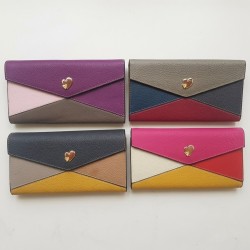 Temali Genuine Leather 4 Patched Random Color Long Walllet  (10.5x20cm) Black WW1921B