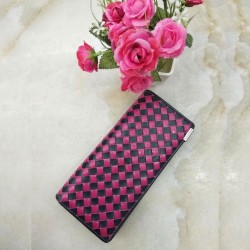 Temali Genuine Leather Color-Patched Long Walllet