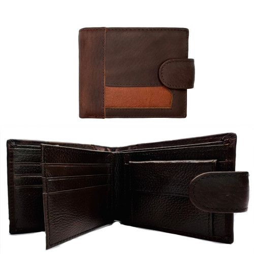 Genuine Leather Dark Brown Mans Wallet