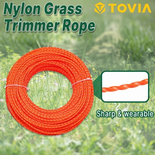 Lawn Mower Trimmer Line Spiral Shape Thickness 2.4mm Length 15meter