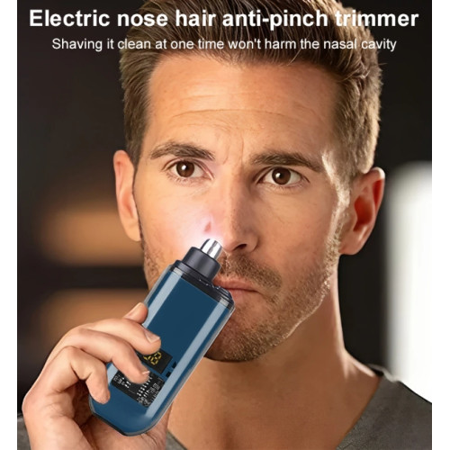 Nose Ear Hair Trimmer wtih Rechargeable Battery 150mAh Orange