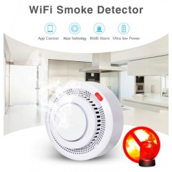 Wifi Smart Natural Gas Alarm with temperature function LCD Display - No DC